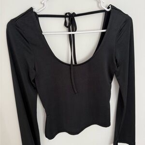 Black Long Sleeve Women's Top